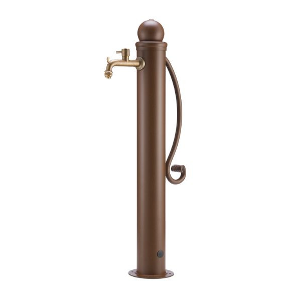 Bel-Fer Fontana in Ferro Tonda con Manico - Ruggine