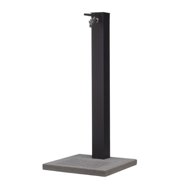 Bel-Fer Fontana in Alluminio Rettangolare con Base - Antracite