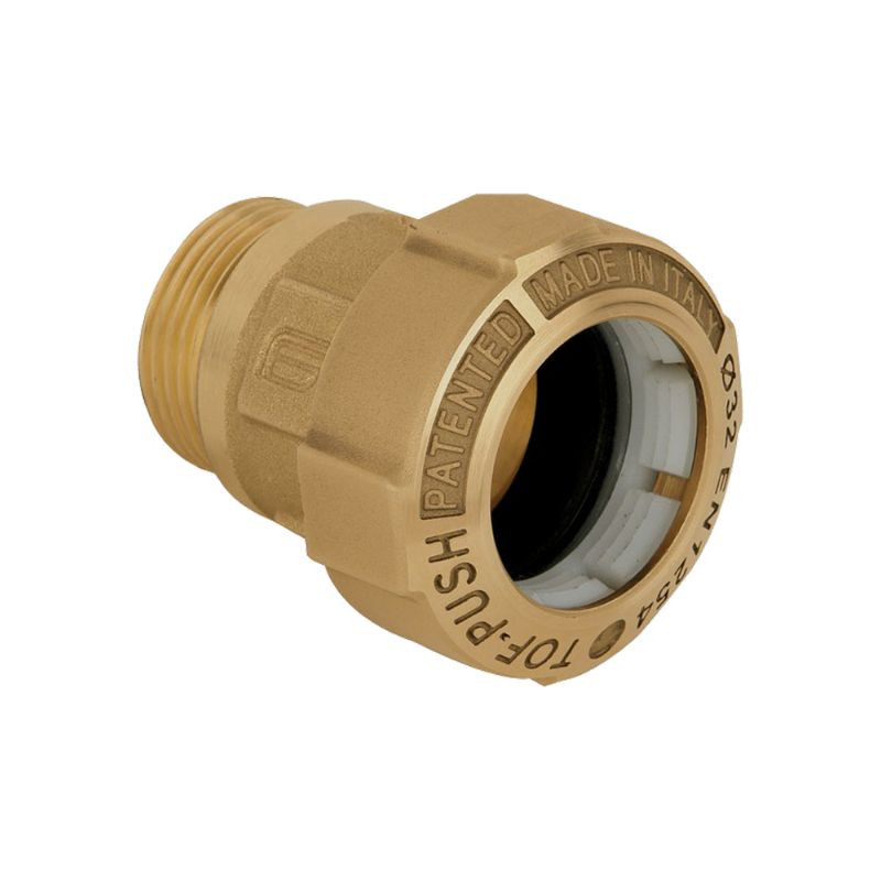 Effebi Tof Raccordo in Ottone Dritto Maschio per Polietilene