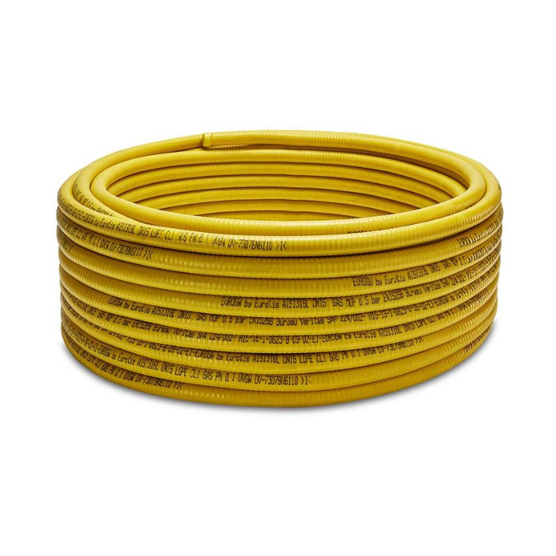 Eurotis Eurogas Tubazione Flessibile Gas Inox 1/2" - 10 mt