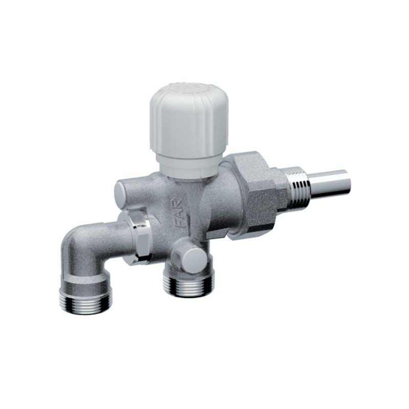 Far Valvola Mono-Bitubo Termostatizzabile 1/2" Interasse Variabile 48-65 mm