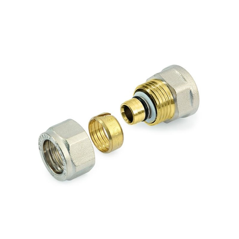 Raccordo Dritto Femmina per Multistrato a Stringere