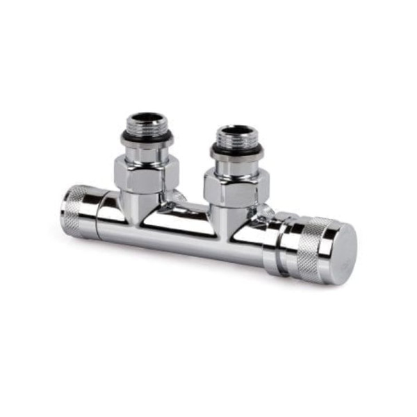 SR Tondera Gruppo Valvola e Detentore a Squadra Interasse 50 mm - Destra