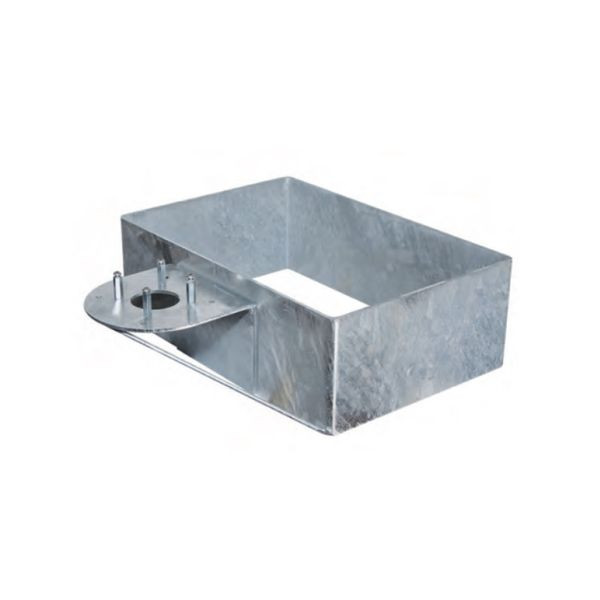 Bel-Fer Base Rettangolare a interrare in Acciaio