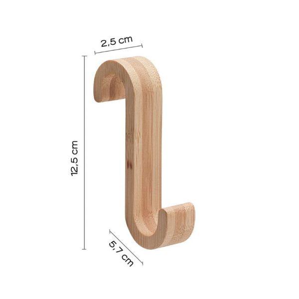 Appendiabiti per termoarredo Gedy G-Merlino - Bambù