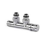 SR Tondera Gruppo Valvola e Detentore a Squadra Interasse 50 mm - Destra