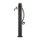 Bel-Fer Fontana in Ferro Tonda con Manico - Antracite