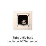 Bel-Fer Fontana in Alluminio Rettangolare attacco