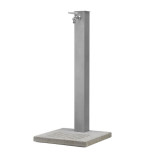 Bel-Fer Fontana in Alluminio Rettangolare con Base - Alluminio