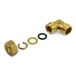 Gomito Filettato Maschio per Rame a Stringere OR