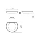 Scheda Tecnica Inda Colorella Bacinella Portasapone in Plastica 