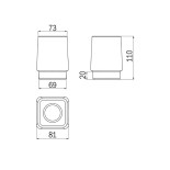Scheda Tecnica Inda Divo Portaspazzolino Vetro Satinato 