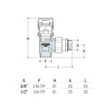 Scheda Tecnica SR Tondera Valvola Radiatori Attacco Squadra Cromo