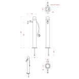 Scheda Tecnica Bel-Fer Fontana in Ferro Tonda con Manico