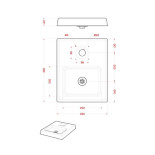 Scheda Tecnica Bel-Fer Base Rettangolare con Vasca in Cemento