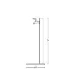 Scheda Tecnica Bel-Fer Fontana in Alluminio Rettangolare con Base