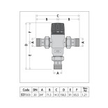 Scheda Tecnica Caleffi Miscelatore Termostatico Regolabile 30–65 °C 