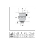 Scheda Tecnica Caleffi Robocal Valvola automatica di sfogo aria 1/4" Compatta