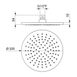 Scheda Tecnica Delò Soffione Round 
