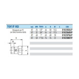 Scheda Tecnica Effebi Tof Raccordo in Ottone Dritto Femmina Ridotto per Polietilene