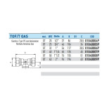 Scheda Tecnica Effebi Tof Tee Filettato Femmina in Ottone per Polietilene