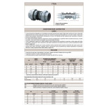 Scheda Tecnica Emiflex Giunto Antivibrante FTUA-NN a Bocchettoni FF 