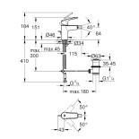 Scheda Tecnica Grohe Eurosmart New Bidet