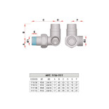 Scheda Tecnica Far Detentore ad Angolo Destro per Rame 1/2"
