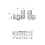 Scheda Tecnica Far Detentore ad Angolo Sinistro per Rame 1/2"
