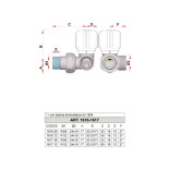 Scheda Tecnica Far Valvola Termostatizzabile ad Angolo Destra per Rame 1/2"
