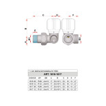 Scheda Tecnica Far Valvola Termostatizzabile ad Angolo Sinistra per Rame 1/2"