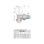 Scheda Tecnica Far Valvola Termostatizzabile attacco Ferro Angolo 