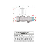 Scheda Tecnica Far Valvola Termostatizzabile attacco Ferro Dritta 