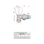 Scheda Tecnica Far Valvola Termostatizzabile attacco Rame Angolo