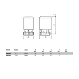 Scheda Tecnica FIV Tef08 Testa Elettrotermica 230 V