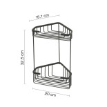 Scheda Tecnica Gedy Augustus Angolare Doccia Doppio Alto