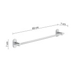 Scheda Tecnica Gedy Febo Portasalviette cm. 60