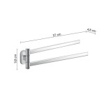 Scheda Tecnica Gedy Febo Portasalviette a snodo