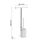 Scheda Tecnica Gedy Rainbow Piantana Portarotolo e Scopino