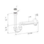 Scheda Tecnica Ghidini Sifone per Bidet in Plastica