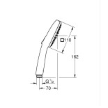 Scheda Tecnica Grohe Cube 110 Doccetta 2 Getti