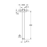 Scheda Tecnica Grohe Rainshower Braccio Doccia a Soffitto