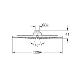Scheda Tecnica Grohe Rainshower F-Series 10" Soffione Doccia 