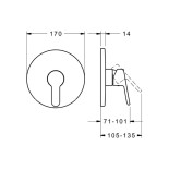 Scheda Tecnica Hansa Primo Doccia Incasso 1 Via Parti Esterne