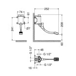 Scheda Tecnica Idral Miscelatore Progressivo Monopedale a Parete