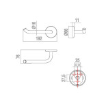 Scheda Tecnica Inda Colorella Portarotolo A muro