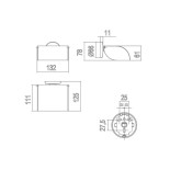 Scheda Tecnica Inda Colorella Portarotolo a muro con Coperchio