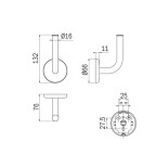 Scheda Tecnica Inda Colorella Portarotolo di scorta a muro