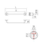 Scheda Tecnica Inda Colorella Portasalviette cm. 52