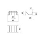 Scheda Tecnica Inda Colorella Portasapone da Appoggio